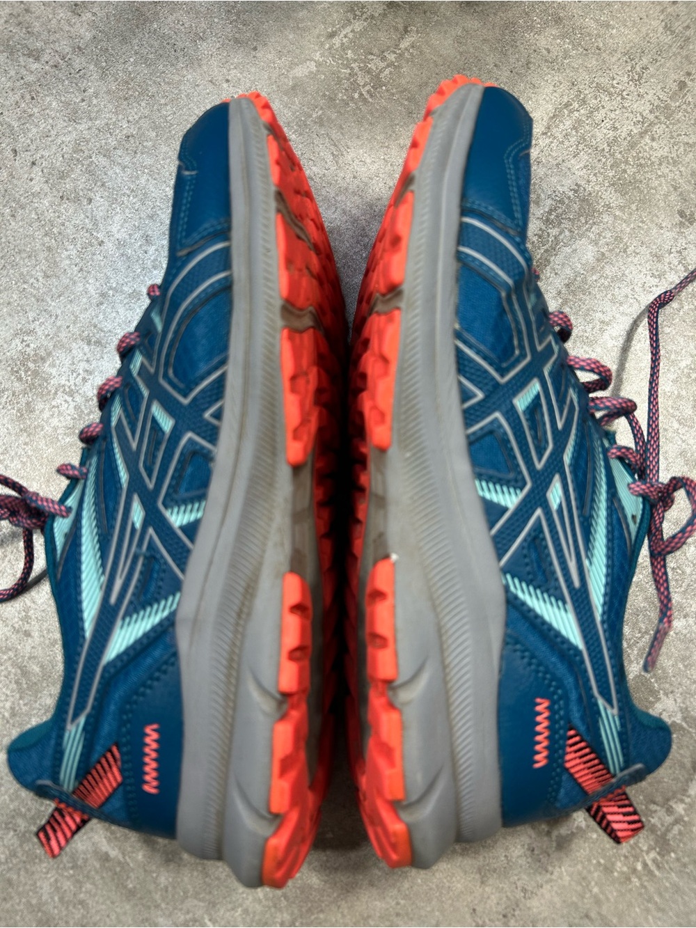ASICS Trail Scout 2 Women's Size 10 Teal Blue Running Shoes with Coral Accents - Picture 12 of 14